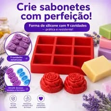 formas de silicone  Flor Cupcake Rosas Sabonete Vela Doces Abelha