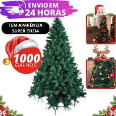 Árvore de Natal CHEIA Tradicional 2,10M 1,8M e 1,5M- 1000 600 e 300 Galhos Ajustável Hastes Flexíveis BASE DE METAL