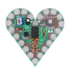 Kit De Lâmpada LED Com Formato De Coração Vermelho E Branco/Azul Para Criar Aprender A 4 V-6