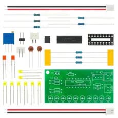 LM3915 DC 9V-12V LED Som Analisador De Espectro De Áudio Kit Indicador Nível DIY Electroonia Conjunto Prática De Solda L