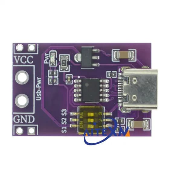 1/2/5 Peças Módulo CH224K Tipo-C QC AFC PD2.0 PD3.0 Para DC Spoof Scam Detector De Pesquisa De Gatilho De Carga Rápida 5