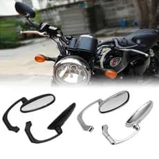 Espelho retrovisor da motocicleta Harley modificado Retro invertendo espelho auxiliar galvanoplastia espelho redondo Cro