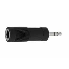 Adaptador P10 Fêmea para P2 Macho Estéreo 6,35mm x 3,5mm Plug Conector Áudio