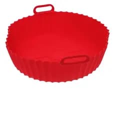 Forma Redonda De Silicone Para Micro-ondas Freezer Air Fryer 20cm