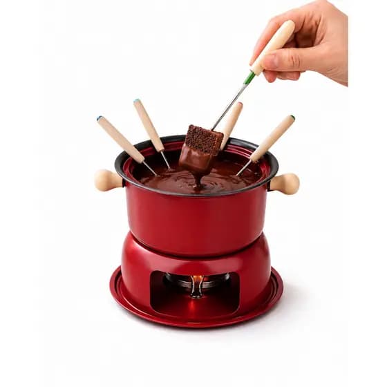 Jogo de Fondue 1,7 Litros em Aço Inoxidável com 11 Peças