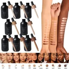 Base Líquida Fluída Océane Skin Tint FPS 30 30ml Acabamento Natural, Proteção Solar e Cobertura Leve
