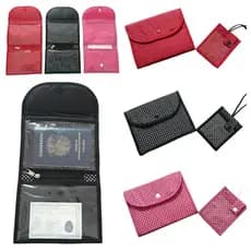 Kit Viagem - Porta Documento com 2 bolsos + 1 Tag/ Identificador De Mala