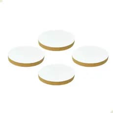 Kit 4 Descansos de Panela em MDF 18cm Proteção Térmica Utensílios de Cozinha Organização de Mesa