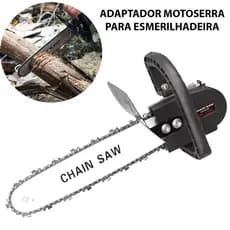 Adaptador Motoserra Corrente Para Esmerilhadeira 12 Polegadas Cortar Galhos