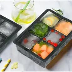 Forma De Silicone Gelo Cubo Grande 4,5cm Para Drinks Bebidas Coquetel
