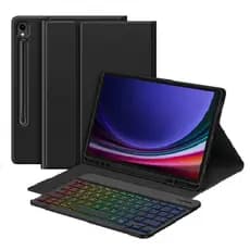 TECLADO MAGICO PARA Samsung Tab S9/S9 FE Lite 11 polegadas (Teclado Bluetooth + Capa com Slot para Caneta)