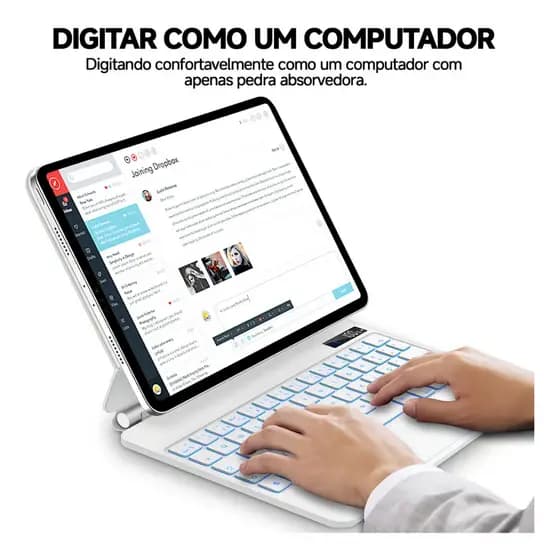 Teclado Bettdow Bluetooth Com Capa Para iPad Pro 11 e iPad Air 10.9/11 Polegadas