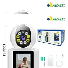 Câmera JORTAN Wi-fi 4mp C/ Monitor Idosos e Crianças Com Vídeo Chamada ANJGG