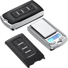 Mini Balança  Digital Eletronica Camuflada - Aparencia Controle Remoto Chaveiro Alarme de Carro 0.01/200g Joias