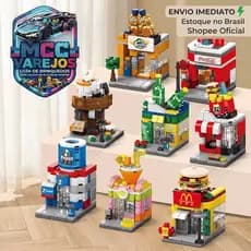 Mini Blocos de Montar Arquitetura – Brinquedo Educativo e Colecionável para Crianças Quebra Cabeça