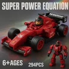Blocos de Montar Carro de Corrida formula + Robo 2 em 1 | Brinquedo Educativo Brinquedo Educativo Envio Imediato