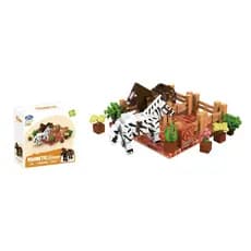 Brinquedo Bloco Montar Magnético InfinityBlox Infini Zoo 69 A 88 Peças Criativo Educacional Encaixes Infantil Com Caixa