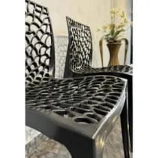 Kit  Cadeiras ou Unitário de sofisticação da Cadeira Gruvyer lindas e resistente luxo e requinte para seu ambiente
