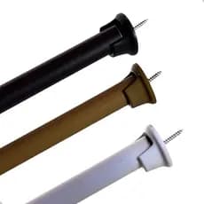Kit Varão Para Cortina 1 Metro 19mm com Suporte (Kit Completo) Várias Cores