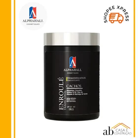 Creme de Pentear Umidificante de Cachos Enroulé 1kg Alphahall