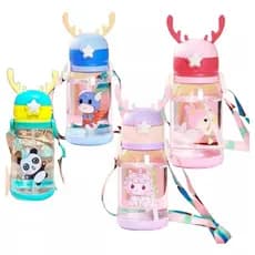Kit 2 Garrafas Alce De Água Para Criança 600ml Para Meninas ou Meninos