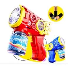 Máquina Lança Bolha De Sabão, Automática, Colorido, Brinquedo Infantil, Azul Vermelho, 50ML