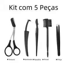 Kit Design para Sobrancelhas 5 Peças Conjunto Completo