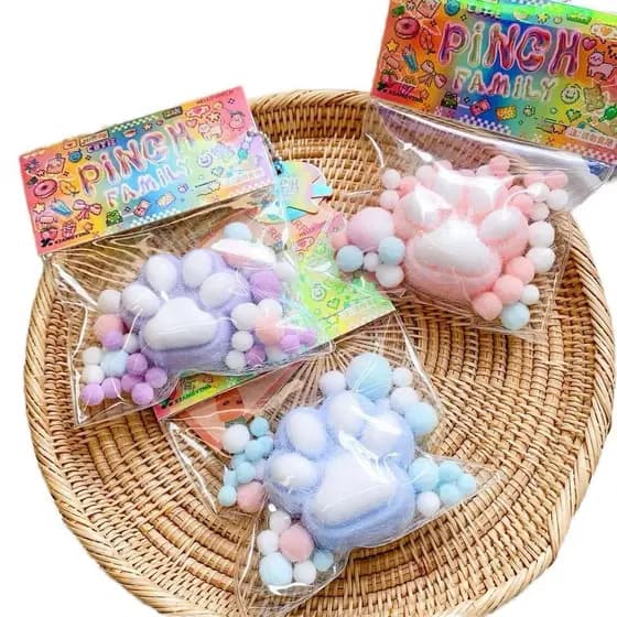 Brinquedo Squishy De Apertar Pata De Gato Para Alívio De Estresse e Presentes