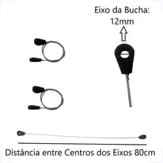 Kit 2 Cabos De Aço Simulador De Caminhada Star Fitness E Scs