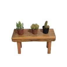 Banquinho  Para Decoração / Suporte Para Plantas - Cachepot / Decoração De Madeira