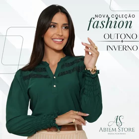 Manga Longa Blusa Feminina Tecido Crepinho Social Elegante na Moda Evangélica Basica Semibufante