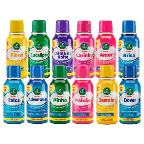 Aromatizante Concentrado Aromatizador de Ambiente Quarto Casa Premium Extra Forte 60ml Kit 25un