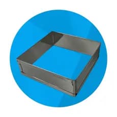 Modelador Quadrado  15 X 15 X 5 Para Bolos Tortas Brownie