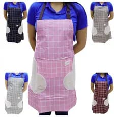 Avental Oxford Regulável Altura Com Bolso Preto Branco Rosa Vermelho Cinza Xadrez Listrado Coração Uniforme Chef Cozinha Restaurante Evento