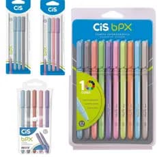 Caneta CIS BPX KIT Estojo com 3/5/10 ou 12 Cores