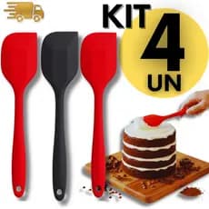 Espátulas de Silicone Pão Duro 27cm Premium Utensílios para Cozinha, Confeitaria e Buffet