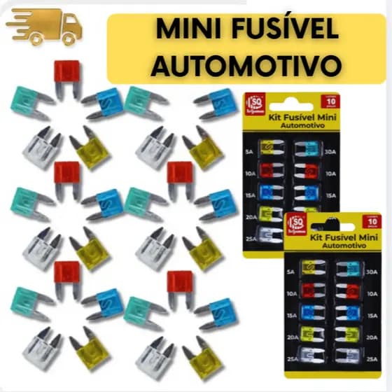 Mini Fusível Fusíveis Automotivo 5a/10a/15a/20a/25a/30a Utilidades