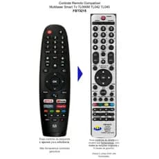 Controle Remoto Compatível Multilaser Smart Tv TL061M TL062M TL066M TL067M TL042 TL045 TL073M FBT3215