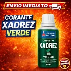 Pigmento Corante Xadrez Verde para Tintas Base Água Boa Cobertura e Rendimento