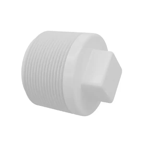 Kit 5 Plug Roscável Krona PVC 1/2 3/4 Tampão Vedação Água Fria Alta Resistência