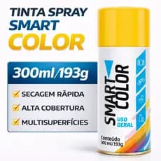 Tinta Spray Smart Color 300ml Uso Geral Secagem Rápida Alta Cobertura Multiuso 193g