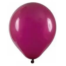 Balão Art Latex n9 redondo bexiga cor vinho pacote com 50 unidades Promoção