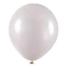 balão branco metal art latex número 12  pct/24 unidades linha profissional