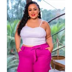 cropped paetê plus size / paetê plus size