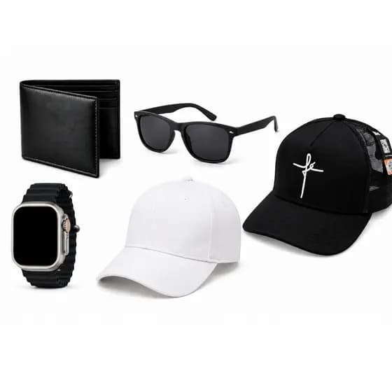 Kit Masculino moda Óculos, Carteira ,Relógio Digital Prova d`agua e Boné SÓ HOJE para o natal