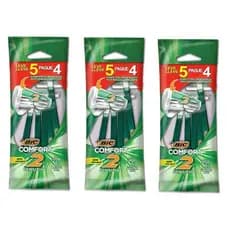 Kit 15 Un - Aparelho de Barbear BIC Comfort 2,  Barbeador - BT 15 UN.