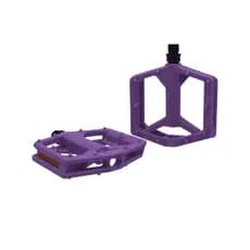 Par De Pedal Roxo Bike Bicicleta Compativel Com Gios, Viking e Hupi Plataforma Nylon Rosca Grossa 9/16