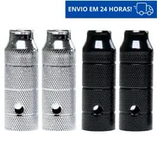 Par de Apoio Pedaleira De Apoio Bicicleta TROLHÃO em Aço 38x110mm Cross Wheeling Dirt Bike Absolut Gios Viking