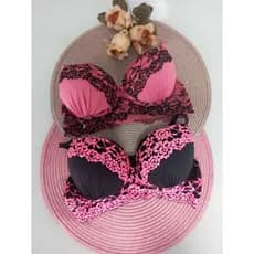 Kit 2 Sutiã de bojo rendado conforto e sustentação  sensual gabi