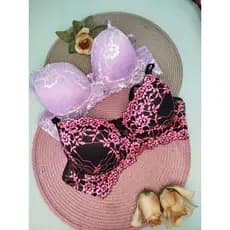 Kit de 2 sutiã de bojo renda bicolor